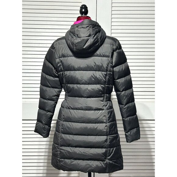 The North Face Women's Charcoal Gray Jenae 550 Down Puff Parka Coat Size M 3041 - Picture 6 of 13